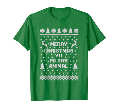 Merry Christmas Filthy Animal Ugly Sweater T-Shirt