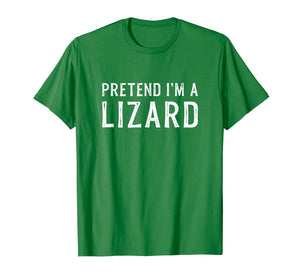 Pretend I'm A Lizard Lazy Halloween Costume Gift T-Shirt