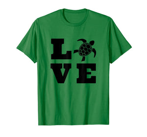 Turtle Lover Gifts Black Love Spelled With A Turtle Graphic T-Shirt-3213981