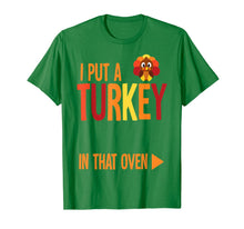 Load image into Gallery viewer, Funny shirts V-neck Tank top Hoodie sweatshirt usa uk au ca gifts for Mens I Put A Turkey In That Oven Costume New Dad Pregnancy Gifts T-Shirt 410406
