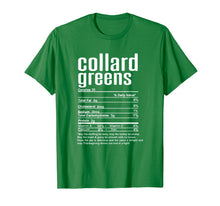 Load image into Gallery viewer, Thanksgiving Collard Greens Nutritional Facts T-Shirt
