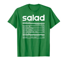 Load image into Gallery viewer, Salad Nutrition Facts Funny Thanksgiving Christmas Costume T-Shirt
