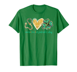Stethoscope Love Shamrock Nurse St Patrick's Day Gifts TShirt126597