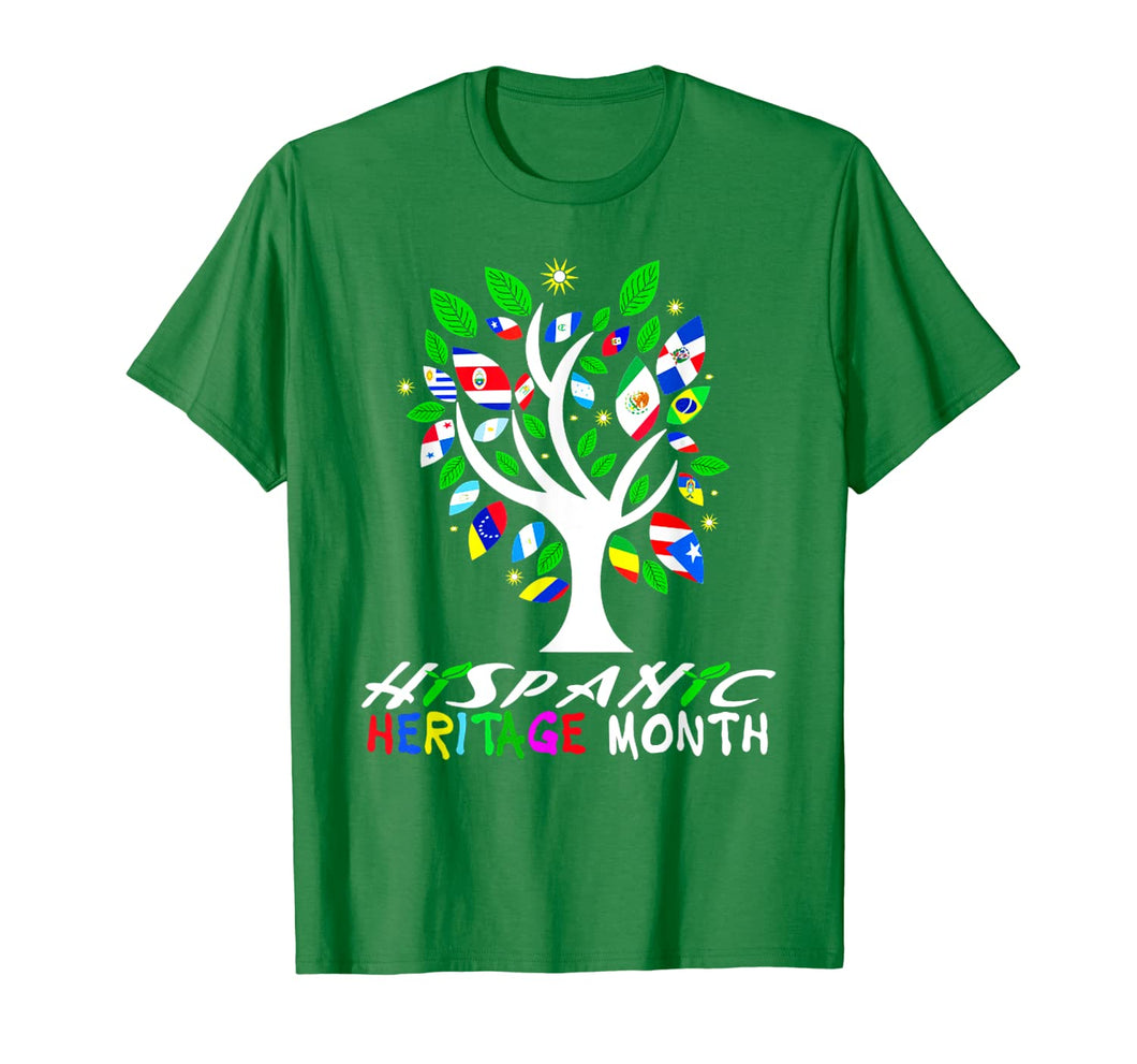 Tree Flag National Hispanic Heritage Month T-Shirt