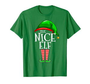 The Nice Elf Group Matching Family Christmas Gifts Funny T-Shirt