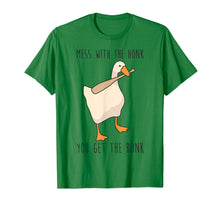 Load image into Gallery viewer, Mess With The Honk You Get The Bonk Funny Duck T-Shirt
