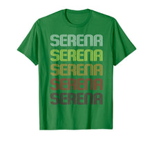 Load image into Gallery viewer, Serena Retro Wordmark Pattern - Vintage Style T-Shirt T-Shirt
