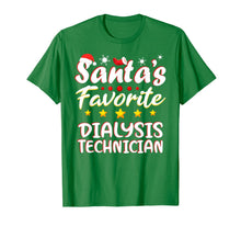 Load image into Gallery viewer, Funny shirts V-neck Tank top Hoodie sweatshirt usa uk au ca gifts for Santa&#39;s Favorite Dialysis Technician Christmas Xmas gift T-Shirt 1328547

