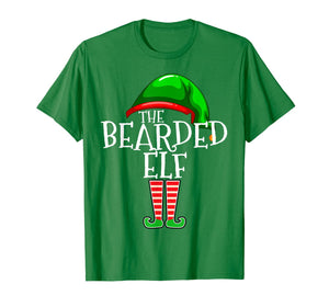 The Bearded Elf Family Matching Group Christmas Gift Beard T-Shirt