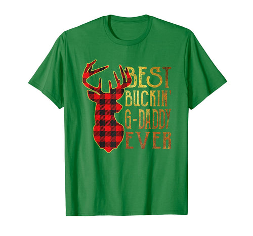 Mens Reindeer Best Buckin' G-Daddy Ever Christmas Pajamas Gifts T-Shirt