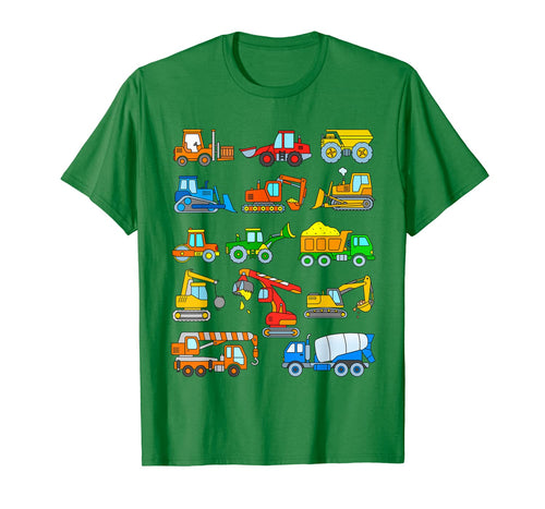 Construction Excavator Shirt for Boys Girls Men and Women 135046