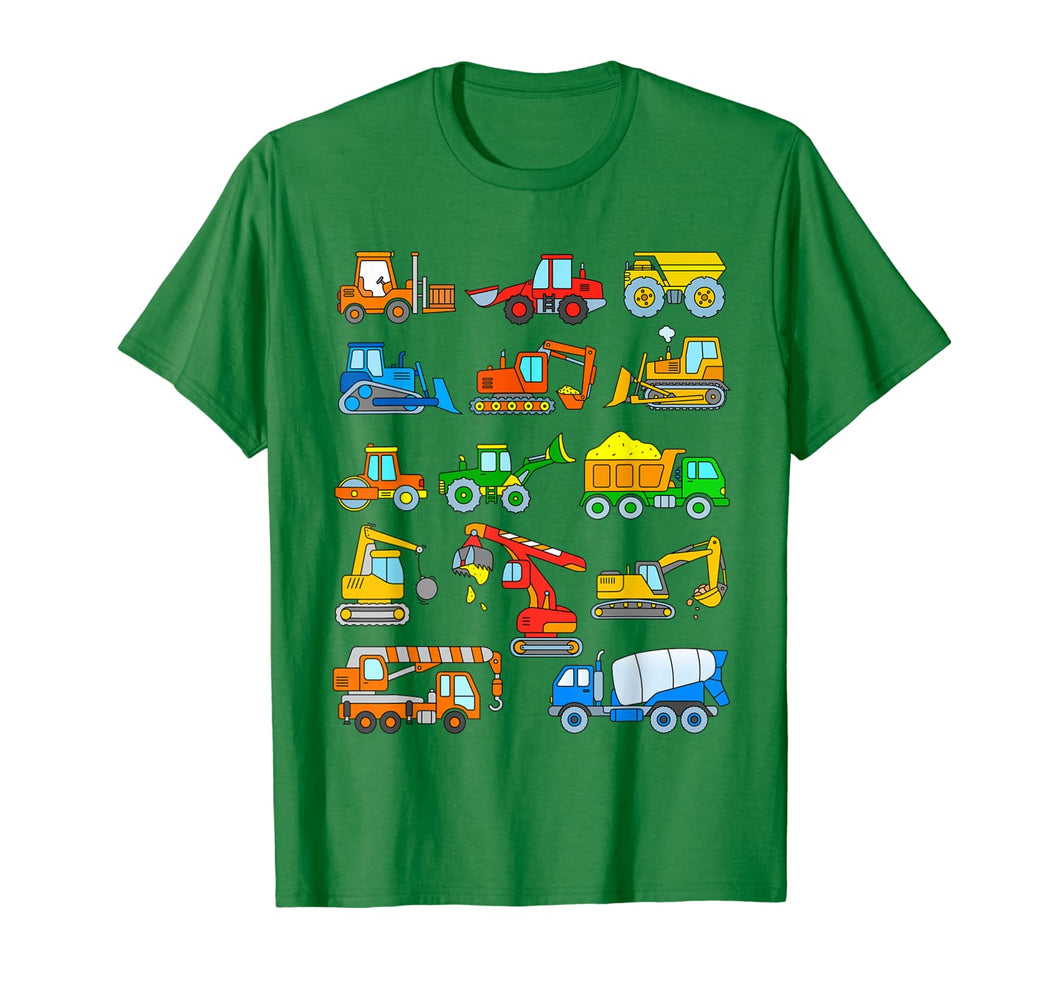 Construction Excavator Shirt for Boys Girls Men and Women 135046
