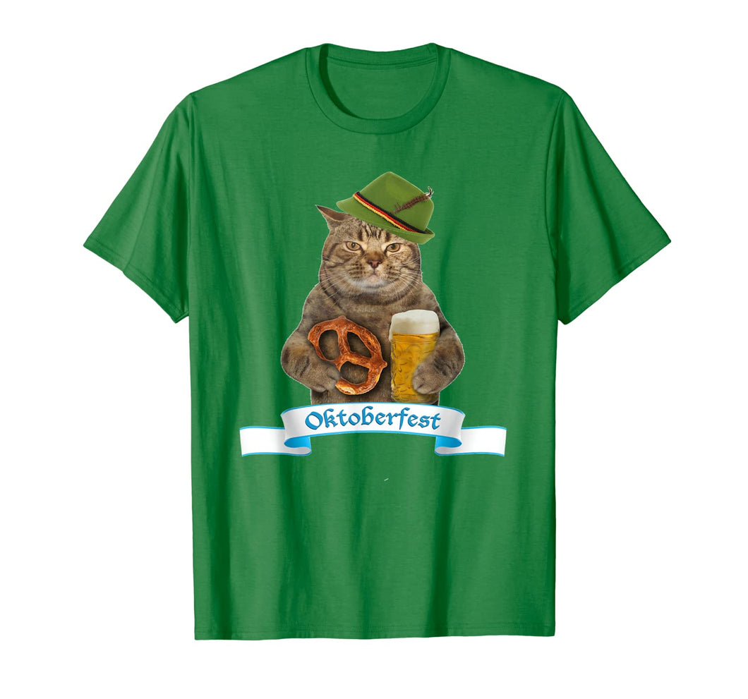 Oktoberfest 2019 Flag TShirt - Cat German Beer Shirt 56113