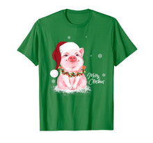 Load image into Gallery viewer, Funny shirts V-neck Tank top Hoodie sweatshirt usa uk au ca gifts for Cute Pig Santa Hat Merry Christmas Pig Lover Gifts T-Shirt 517195
