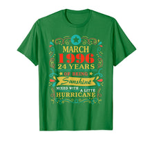 Load image into Gallery viewer, Sunshine March 1996 24th Birthday Gifts Hurricane Funny T-Shirt-3971142
