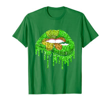 Load image into Gallery viewer, Green Lips Sexy St Patrick's Day Shamrock Irish Costume Gift T-Shirt-1796981
