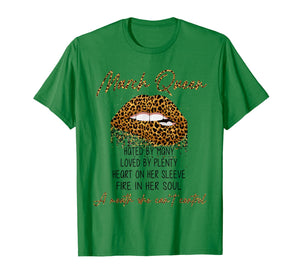 Sexy Biting Leopard Lips Gifts March Queen Loved By Plenty TShirt1011816