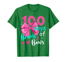 Load image into Gallery viewer, 100 Days Of Brains Bows 100th Day Of School Gifts Kids Girls T-Shirt-4050266
