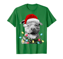 Load image into Gallery viewer, Funny shirts V-neck Tank top Hoodie sweatshirt usa uk au ca gifts for Pit Bull Santa Christmas Tree Lights Xmas Gifts Boys Kids T-Shirt 845078
