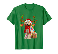 Load image into Gallery viewer, Santa Golden doodle reindeer Light Christmas gifts T-Shirt-2084445
