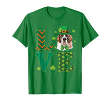 Load image into Gallery viewer, Cute Love Saint Bernard St. Patricks Day Dog Dad Mom Gift T-Shirt-990855
