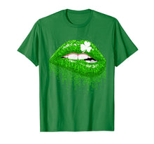 Load image into Gallery viewer, Green Lips Biting Sexy Irish Costume Shirt St Patricks Day TShirt97847
