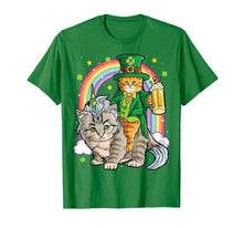 Load image into Gallery viewer, Cat Unicorn Leprechaun St Patricks Day Women Caticorn Beer TShirt262862
