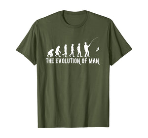 THE EVOLUTION OF FISHERMEN OR MEN FUNNY FISHING LOVER GIFT T-Shirt