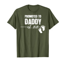 Load image into Gallery viewer, Promoted to Daddy 2020 Soon to be Dad Husband Gift Baby T-Shirt
