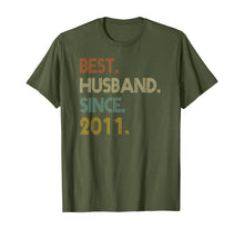 Load image into Gallery viewer, Funny shirts V-neck Tank top Hoodie sweatshirt usa uk au ca gifts for 9th Wedding Anniversary Gifts Best Husband Since 2011 T-Shirt 766164
