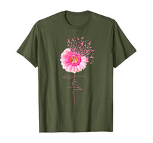 Load image into Gallery viewer, Pink Ribbon Daisy Faith - Breast Cancer T Shirt T-Shirt 29177
