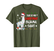 Load image into Gallery viewer, This Is My Christmas Pajama Shirt Llama Christmas Gifts T-Shirt
