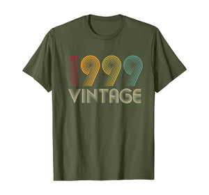 Vintage 1999 TShirt 20th Birthday Gifts 20 Years Old T-Shirt