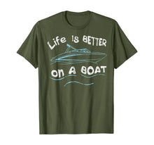 Load image into Gallery viewer, Funny shirts V-neck Tank top Hoodie sweatshirt usa uk au ca gifts for Life is Better on a Boat Captain Boater Boating Pontoon Tee T-Shirt 129225
