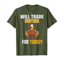 Load image into Gallery viewer, Funny shirts V-neck Tank top Hoodie sweatshirt usa uk au ca gifts for Will Trade Brother For Turkey Funny Thanksgiving Gift Kids T-Shirt 1376643
