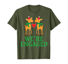 Load image into Gallery viewer, Funny shirts V-neck Tank top Hoodie sweatshirt usa uk au ca gifts for Christmas Engagement We&#39;re Engaged Reindeer Gifts T-Shirt 1115371
