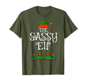 The Sassy Elf Family Matching Funny Christmas Gift Women T-Shirt