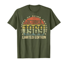 Load image into Gallery viewer, Born October 1969 Limited Edition Bday Gifts 50th Birthday T-Shirt 103186
