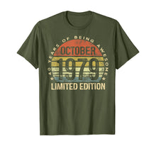 Load image into Gallery viewer, Born October 1979 Limited Edition Bday Gifts 40th Birthday T-Shirt 30861
