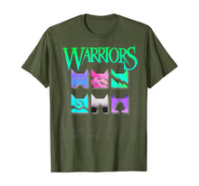 Load image into Gallery viewer, Warriors Cats 80s 90s Retro Outrun Icons for book readers T-Shirt
