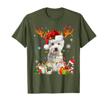 Load image into Gallery viewer, Funny shirts V-neck Tank top Hoodie sweatshirt usa uk au ca gifts for Westie Dog Christmas Reindeer Funny Xmas Gift T-Shirt 802530
