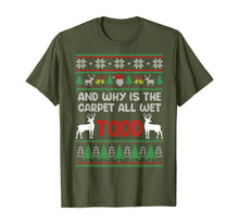 Load image into Gallery viewer, Funny shirts V-neck Tank top Hoodie sweatshirt usa uk au ca gifts for Christmas Why is the Carpet all Wet Christmas Ugly Sweater T-Shirt 103941
