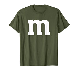 Simple Minimal Matching Group Lowercase Letter M Apparel T-Shirt