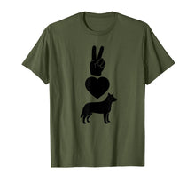 Load image into Gallery viewer, Peace Love Blue Heelers Symbols ADG027g T-Shirt
