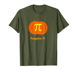 Pumpkin Pi Halloween math geek design T-Shirt