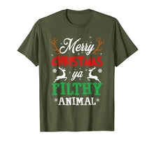 Load image into Gallery viewer, Funny shirts V-neck Tank top Hoodie sweatshirt usa uk au ca gifts for Funny Alone At Home Movies Merry Christmas You Filty Animal T-Shirt 84348
