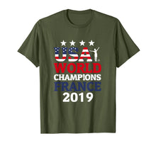 Load image into Gallery viewer, USA Women Soccer World Champions 2019 4 Stars Gift T-Shirt 132502
