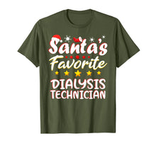 Load image into Gallery viewer, Funny shirts V-neck Tank top Hoodie sweatshirt usa uk au ca gifts for Santa&#39;s Favorite Dialysis Technician Christmas Xmas gift T-Shirt 1328547

