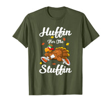 Load image into Gallery viewer, Funny shirts V-neck Tank top Hoodie sweatshirt usa uk au ca gifts for Huffin For The Stuffin Thanksgiving Turkey Trot 5k Race T-Shirt 162308
