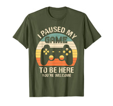 Load image into Gallery viewer, Gamer Video-Game i-Paused-my-Game to-be-Here for-Boys-Men T-Shirt-62028
